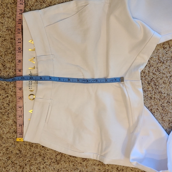 Kate Spade NWOT Broome Street fresh white denim wide leg pants/culottes - Picture 9 of 14